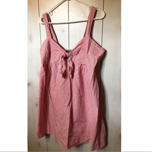 Red and White Striped Dress